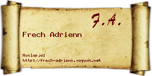 Frech Adrienn névjegykártya